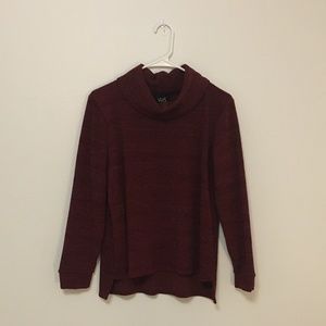 Burgundy Turtleneck Sweater